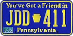discontinued Commonwealth plate design